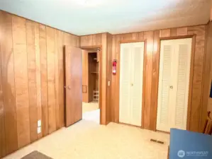 And double door closet.