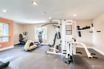 No need for a gym membership, you have your very own just steps away! Gym comes equipped with cardio and weight machines for a full body workout.