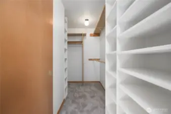 Walk in closet in primary