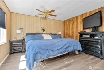 Primary bedroom can hold all larger furniture with room to spare.