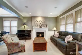 Living area just off the entryway.