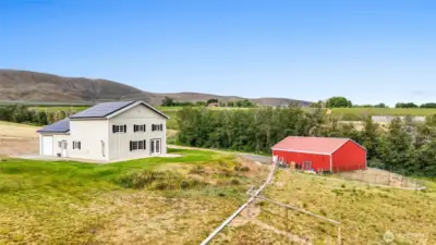ADU and Red shop with concrete floor and 240 for welder and air compressor