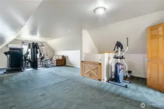 Living room of bonus room with a brand new mini split