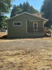 Back side of home