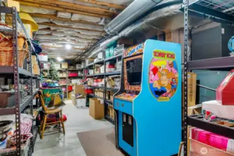 Unfinished Storage next to Garage ..... this substitutes for 3rd Garage Bay!!