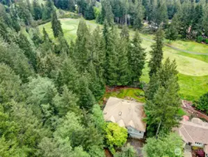 8th Green at top of photo