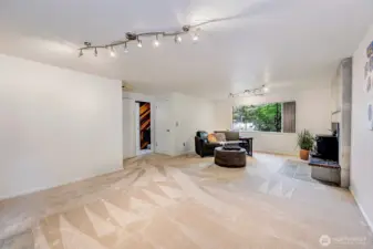 Lots Of Light In the Downstairs Family Room.