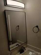 Modern mirror and light