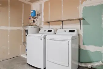 Washer and dryer included