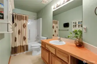 Guest Bath is Large Too!