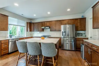 Large eat-in island.