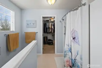 There’s options here! Leave as-is, or enclose the toilet area and add a separate bathtub and shower.