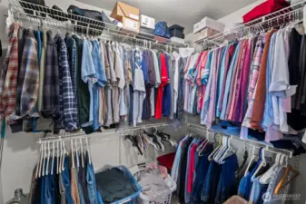 Primary walk-in closet