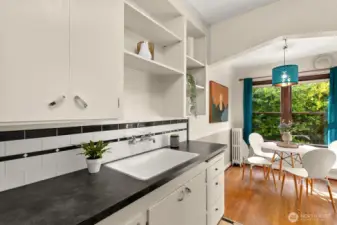 Kitchen and dining area