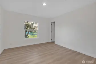 bedroom with walk-in closet