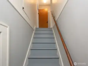 Upstairs to 2 more Bedrooms and a Bath