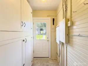 Out the Mud Room to the Back Deck