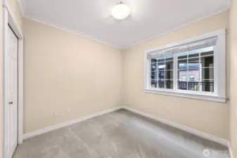 Second bedroom view from entry