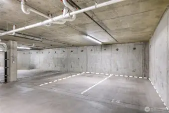 2 parking spaces included in sale
