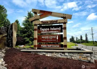 Tapps Island entrance.