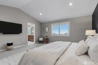 Master with ensuite bath and huge WIC