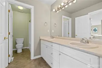 Double vanity in full bathroom