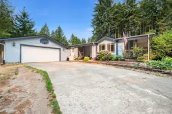 Concrete driveway