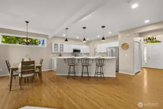 Kitchen w/ eat-in dining space.