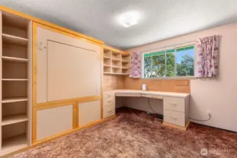Third bedroom with desk and Murphy Bed