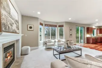 Large bay windows bring the light in!