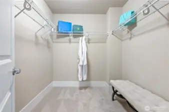 Primary walk-in closet