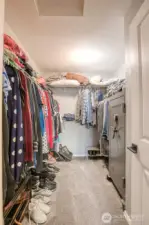 Large master walk-in closet