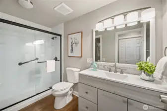 Lovely updated bathroom.