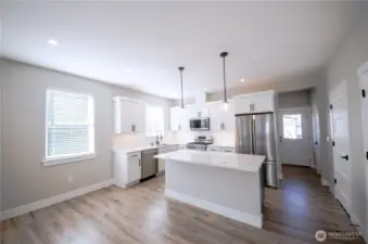 Timeless finishes and an upgraded kitchen.