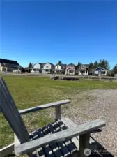 Playground, volleyball, bocce ball and community fire pit.