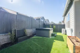 Irrigation drip line and water feature