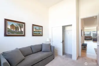 The second bedroom has flexible use potential