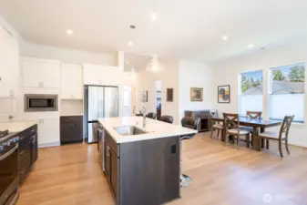 Entertain, relax, and enjoy this vaulted, light-filled living space.