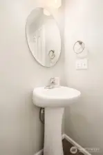 Half bath on the main floor