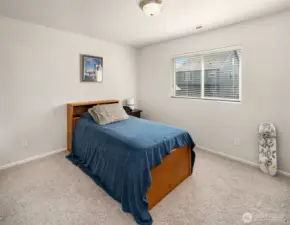 Bedroom 3 with fresh paint and new carpet