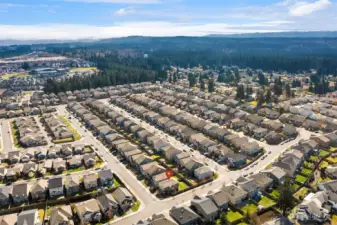 Arial view of the neighborhood.
