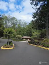 Entrance with 24/hr security guard and gate