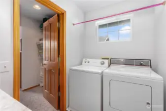 Large laundry room.