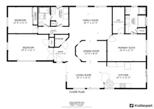 Floor plan, this place is spacious and was added onto!