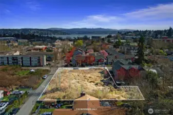 View looking East toward Lake Washington.