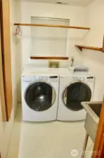 Spacious laundry room