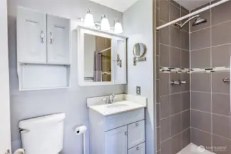 Another photo of the updated bathroom.