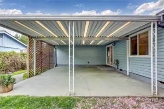 Enjoy all the seasons on the covered patio!
