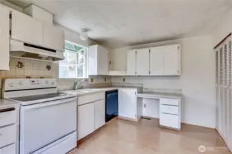 To the right is a pantry.