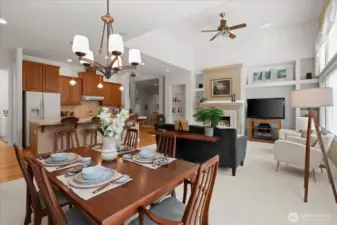 Open concept floor plan offering spacious open living areas that flow